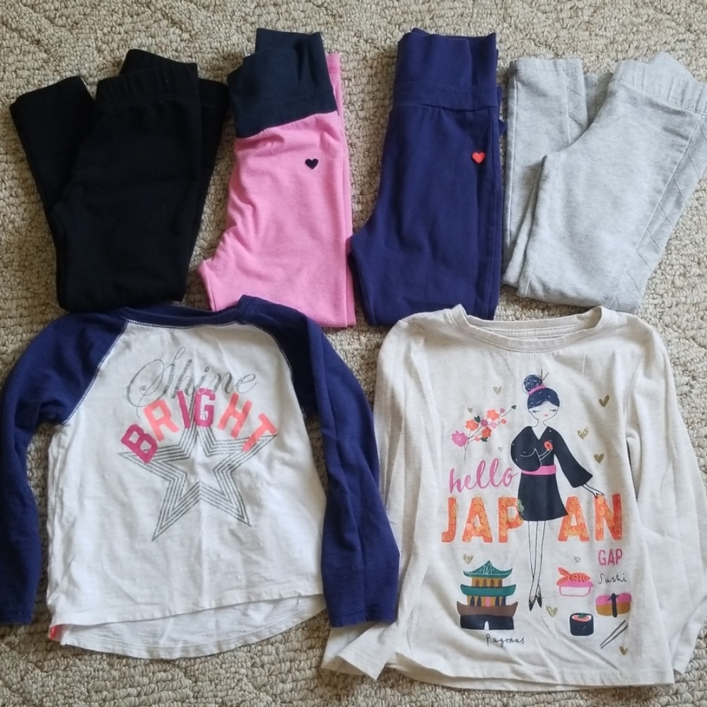 Girls bundle  shirts and   battoms